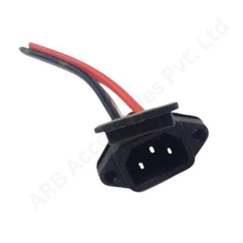 IEC MALE CONNECTER -SPRING CAP WITH 15CM 10AWG WIRE